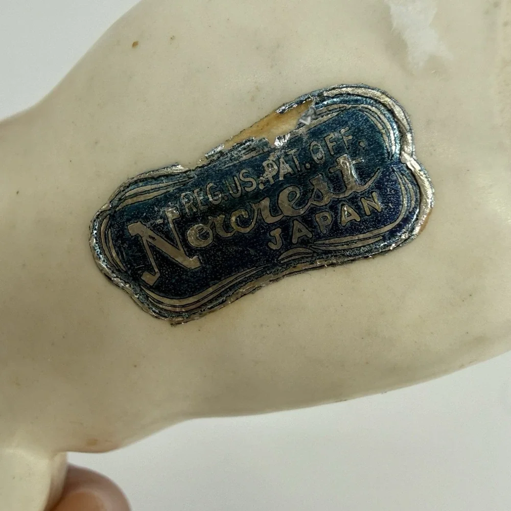 Vintage Norcrest‎ Basset Hound Porcelain Figurine Japanese Super Cute EUC 7